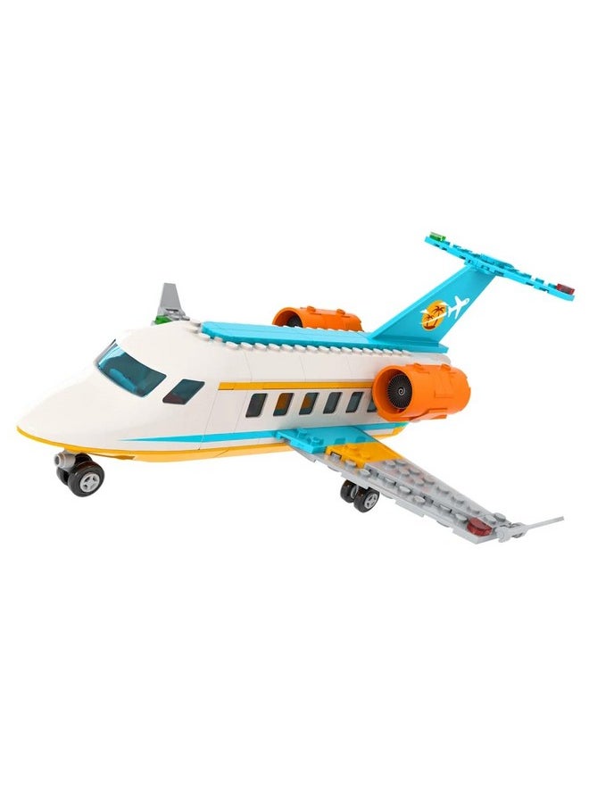 Vacation Airlines Airplane Building Blocks, Plane Model Kit, Building Bricks Sets For Adults Or Kids 6 Year Old +, Home Decor, Quality Blocks Compatible With Lego & Major Brands, 176 Pieces