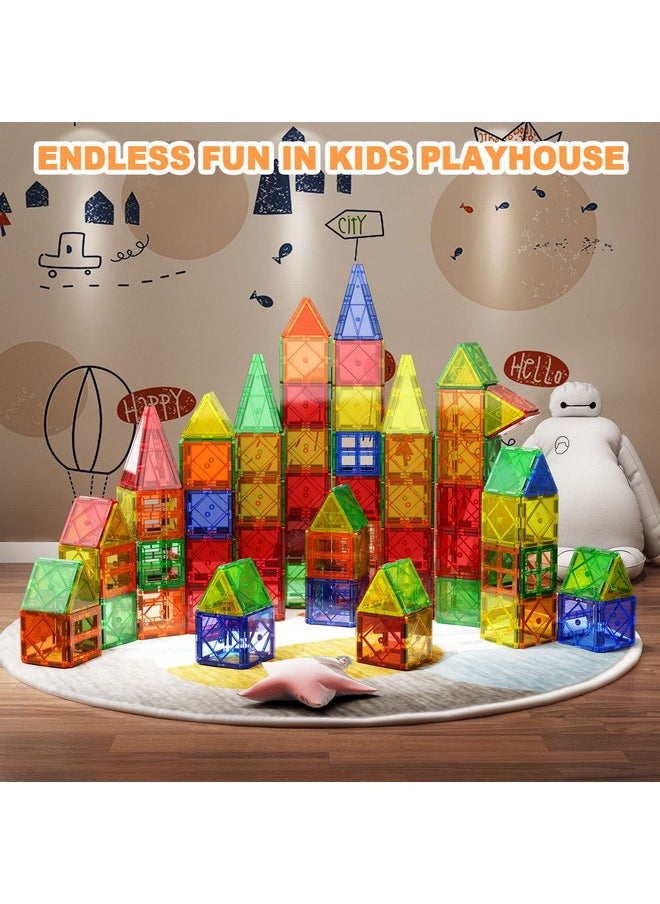 Magnetic Tiles Toys For 3 Year Old Boys And Girls Magnetic Building Blocks Stem Learning Toys Sensory Montessori Toys For Toddlers Kids