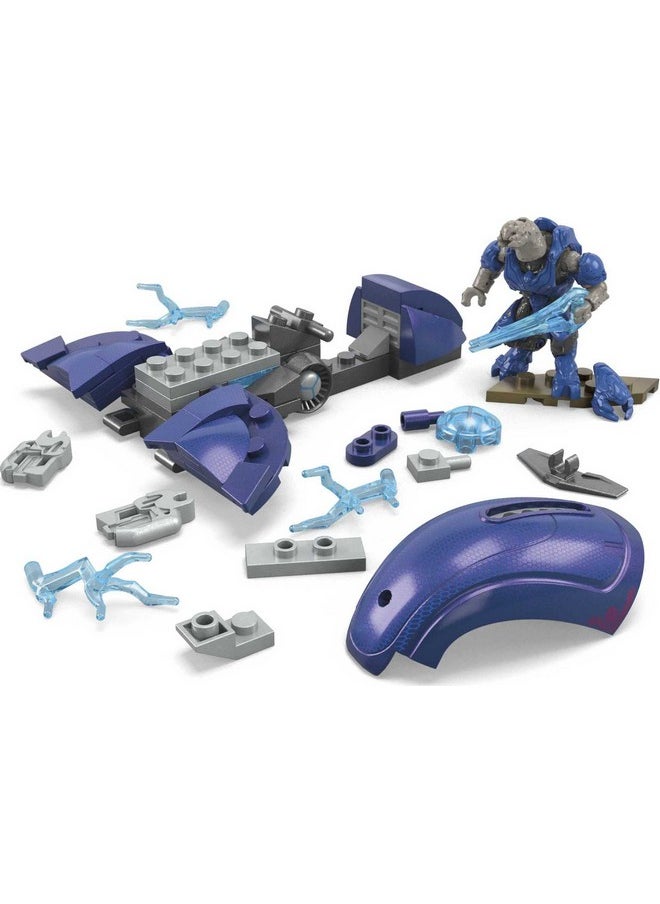 Halo Toy Building Sets, Ghost Of Requiem With 135 Pieces, 4 Micro Action Figures And Accessories, For Collectors