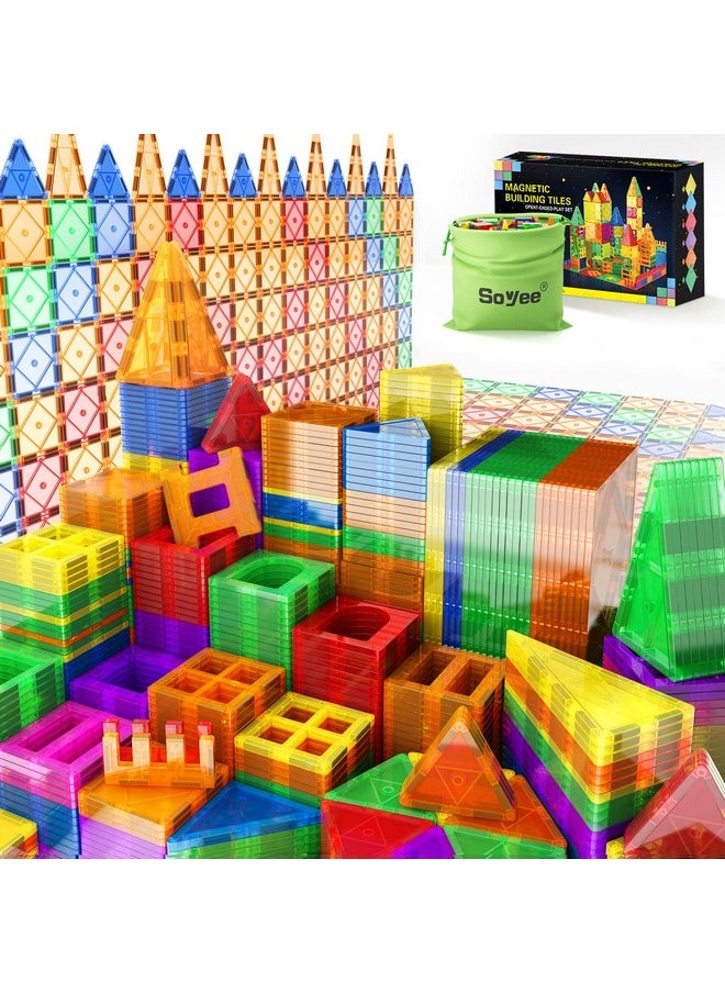 102Pcs Magnetic Tiles Building Blocks Stem Toys For 3+ Year Old Boys And Girls Montessori Toys Toddler Kids Gifts Parents Approved Sensory Toys