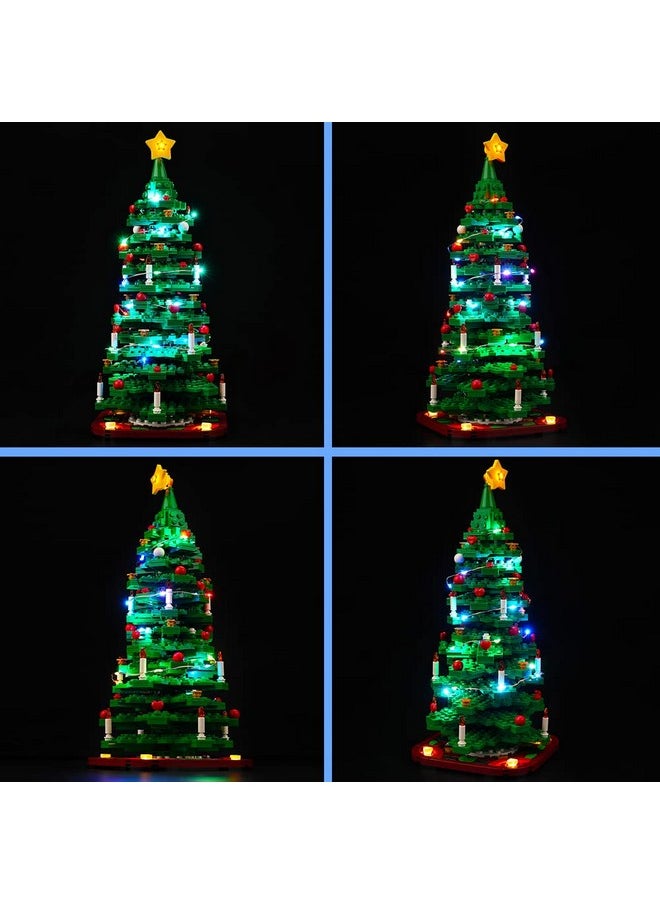 Led Light Kit Compatible With Lego Christmas Tree 40573(No Model),Decoration Lighting Kit Compatible With Lego Christmas Tree 2022 Building Toy Block (Standard Version)