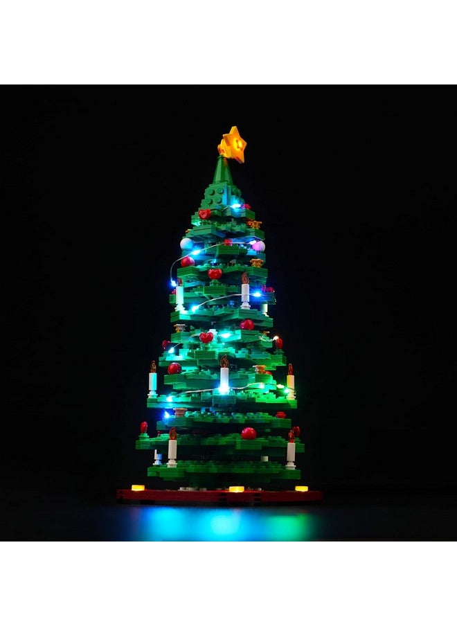 Led Light Kit Compatible With Lego Christmas Tree 40573(No Model),Decoration Lighting Kit Compatible With Lego Christmas Tree 2022 Building Toy Block (Standard Version)