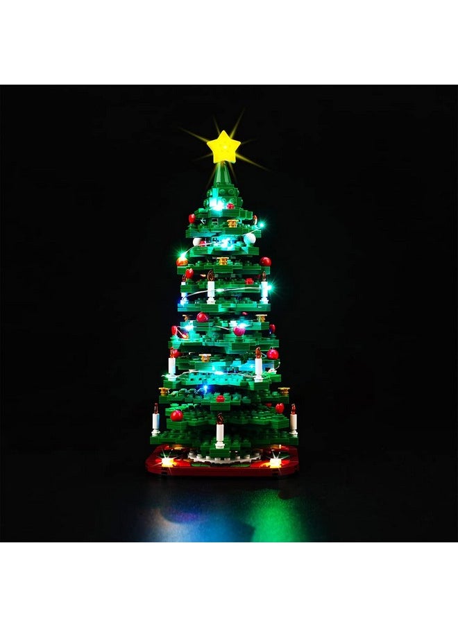 Led Light Kit Compatible With Lego Christmas Tree 40573(No Model),Decoration Lighting Kit Compatible With Lego Christmas Tree 2022 Building Toy Block (Standard Version)