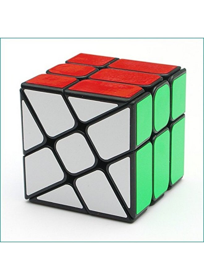 Windmill Magic Cube 3X3 Black Wheel Fenghuolun Twisty Puzzle 3X3X3 Speed Cube Puzzle