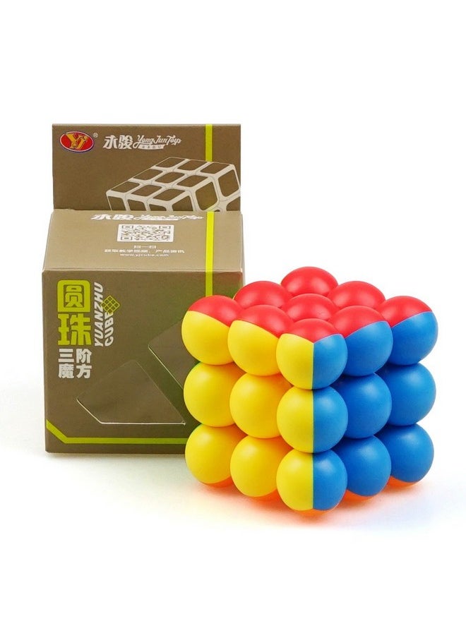 Yj 3X3 Ball Cube Bead 3X3X3 Stickerless Magic Cube Puzzle