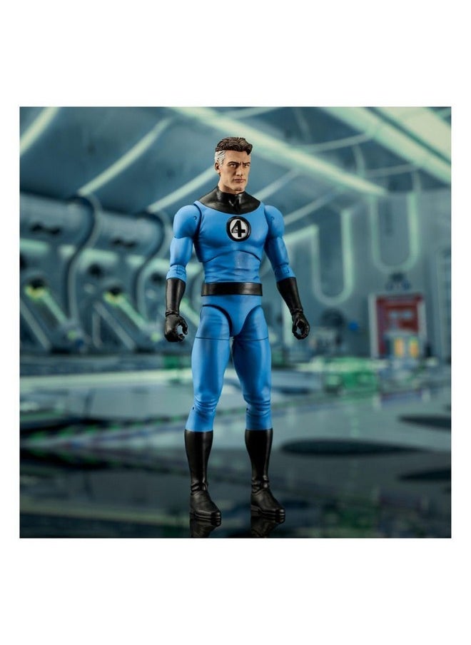 Mr. Fantastic Select Action Figure With 16 Points Of Articulation, Interchangeable Hands, And Stretched Parts