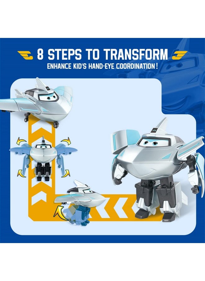 Transformer Toys, 5 In Traver Airplane Transformer Figures Toys, 2 In 1 Mode Rescue Bots Action Figure Toys For 3-5 Year Old Boys Girls, Fun Plane Toys For Toddlers Kids Age 3 4 5 6 7