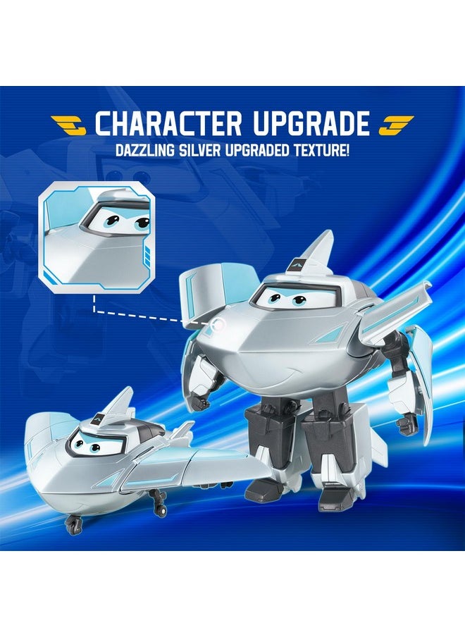 Transformer Toys, 5 In Traver Airplane Transformer Figures Toys, 2 In 1 Mode Rescue Bots Action Figure Toys For 3-5 Year Old Boys Girls, Fun Plane Toys For Toddlers Kids Age 3 4 5 6 7