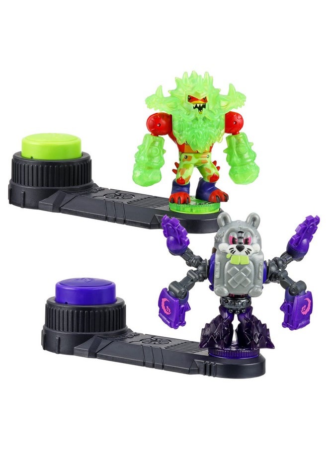 Battle Giants Bundle With Tremor Fist, Tailwhip, Bucktooth Figures And Controllers