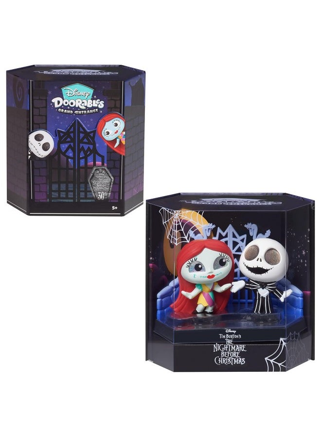 Doorables Disney Grand Entrance 3-Inch Collectible Figures Jack Skellington And Sally, Kids Toys For Ages 5 Up, Amazon Exclusive By Just Play