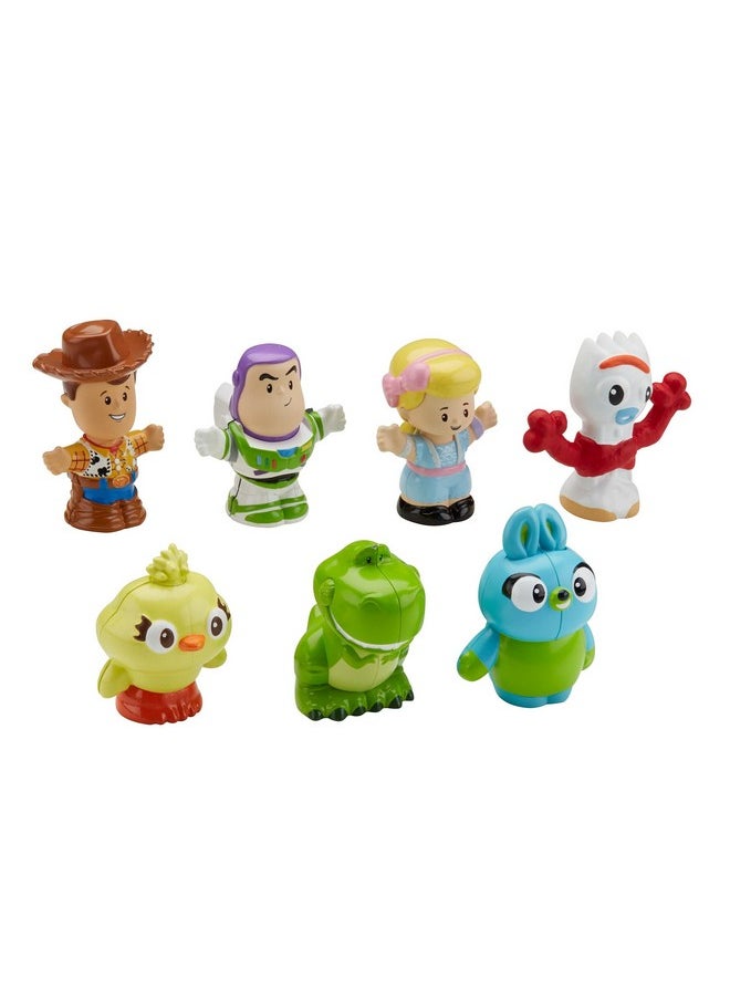 Little People Toddler Toy Disney Toy Story 7 Friends Figure Set With Woody & Buzz Lightyear For Pretend Play Ages 18+ Months (Amazon Exclusive)