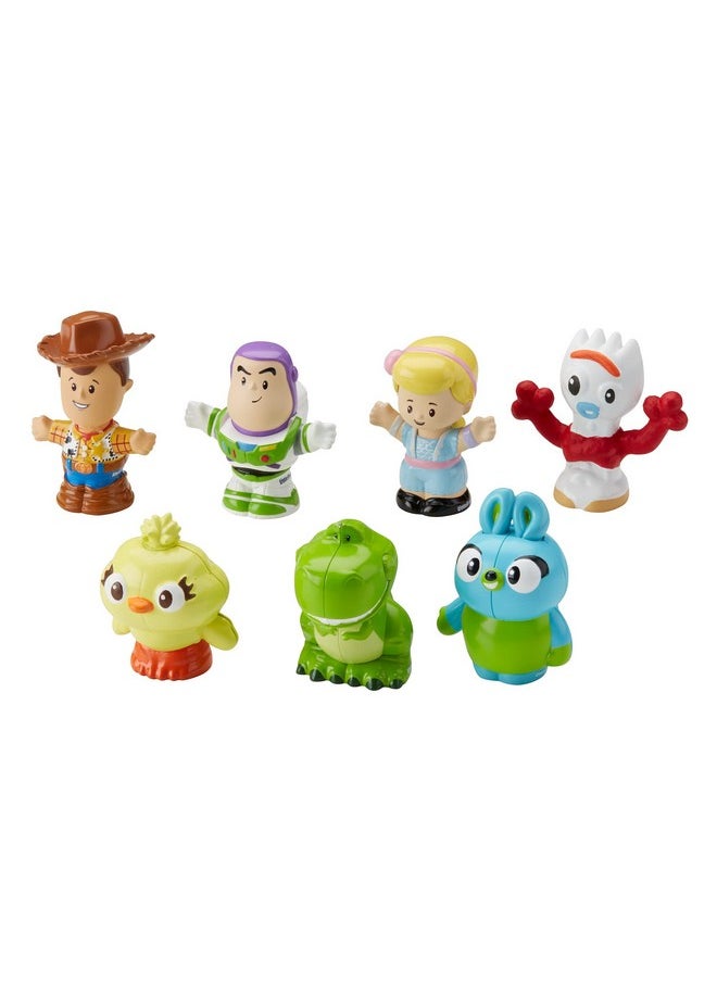 Little People Toddler Toy Disney Toy Story 7 Friends Figure Set With Woody & Buzz Lightyear For Pretend Play Ages 18+ Months (Amazon Exclusive)