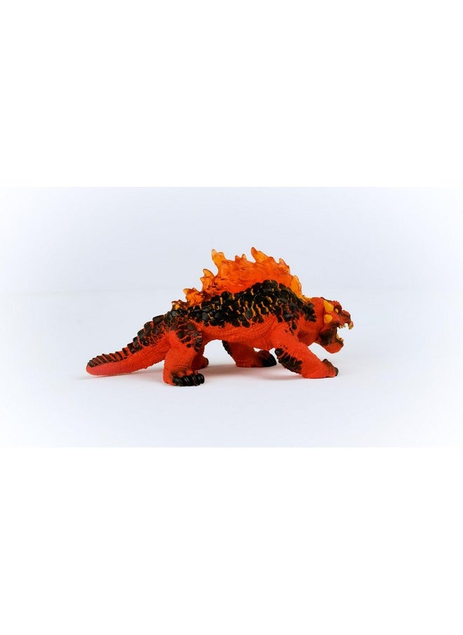 Eldrador Magma Lizard - Realistic Mythical Fantasy Monster Action Figure Toy - Highly Detailed Ferocious Lava Monster Lizard Beast Toy For Boys And Girls, Gift For Kids Age 7+