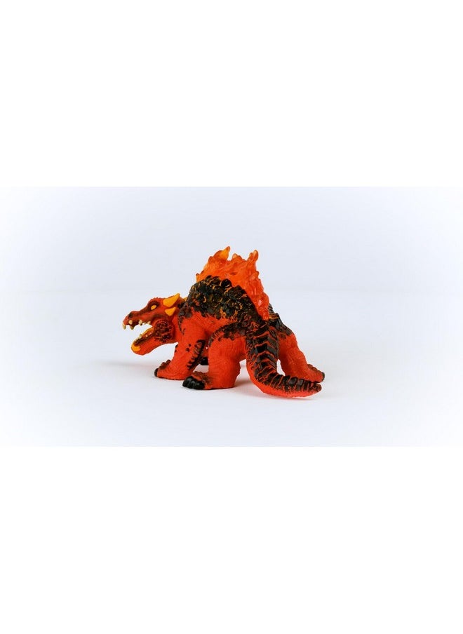 Eldrador Magma Lizard - Realistic Mythical Fantasy Monster Action Figure Toy - Highly Detailed Ferocious Lava Monster Lizard Beast Toy For Boys And Girls, Gift For Kids Age 7+