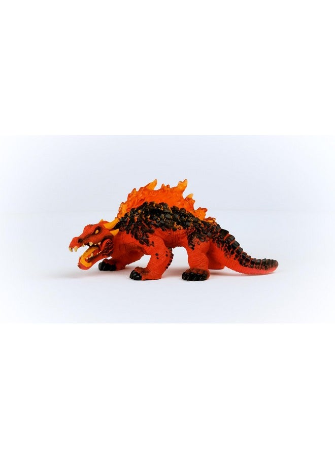 Eldrador Magma Lizard - Realistic Mythical Fantasy Monster Action Figure Toy - Highly Detailed Ferocious Lava Monster Lizard Beast Toy For Boys And Girls, Gift For Kids Age 7+