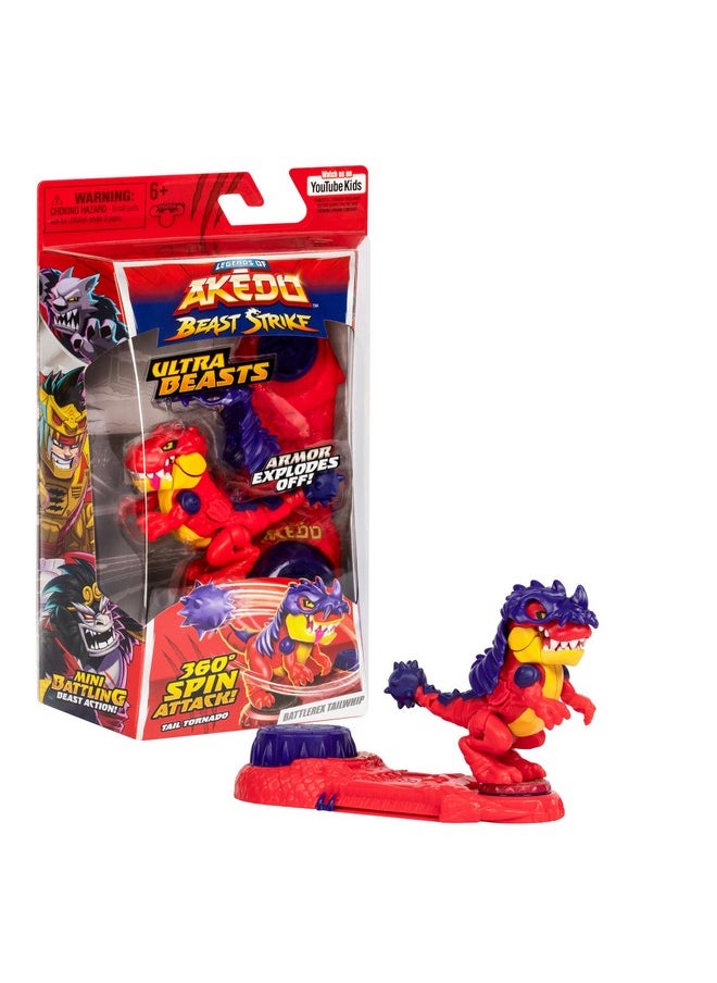 Ds Of Akedo Beast Strike Ultra Beasts | Battlerex Tailwhip | Supersized With 360 Degree Spin Attack | New Battlespin Controller | Battlerex Tailwhip Strikes With His Jaws And Tail