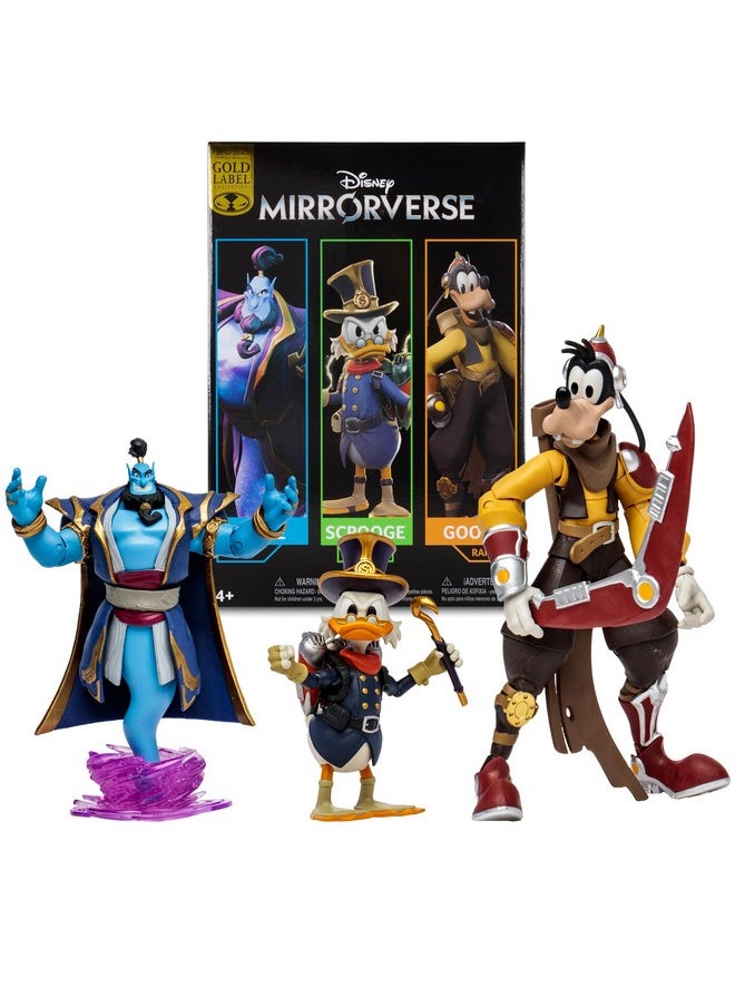 - Disney Mirrorverse Genie 5In Scrooge Mcduck 5In And Goofy 7In, Action Figure 3Pk, Gold Label, Amazon Exclusive