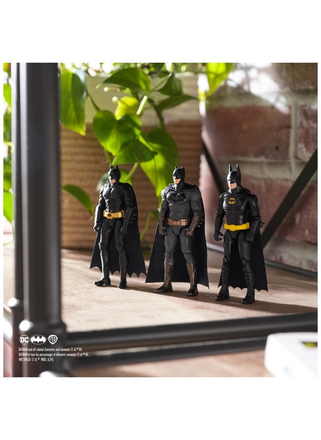 , Batman 85Th Special Edition Batman Action Figures 3-Pack, 4-Inch, 85Th Anniversary Collectible Kids Toys For Boys And Girls Ages 3 And Up