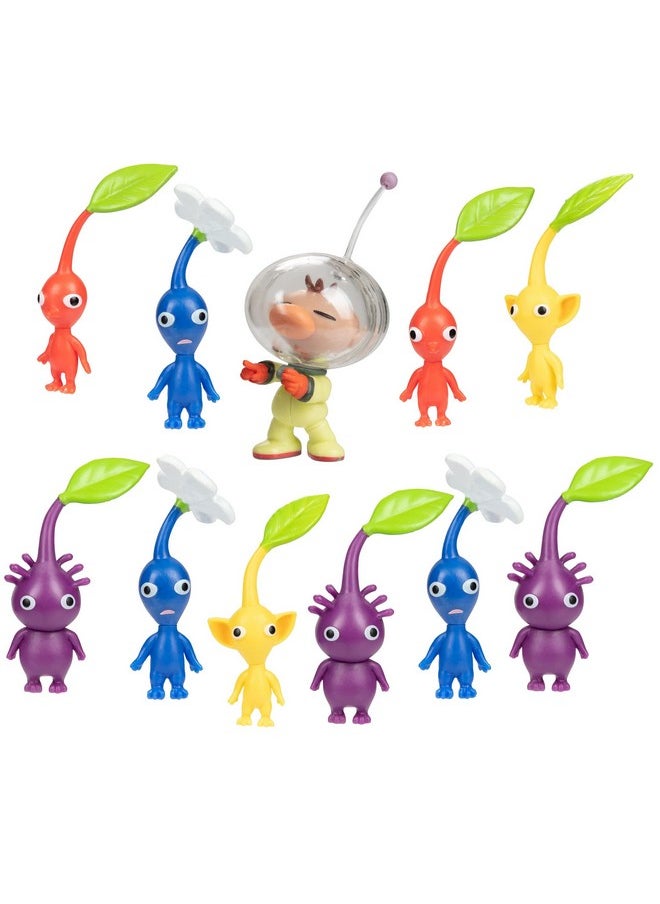 Per Mario Captain Olimar & Pikmin Set - Includes 11 Figures