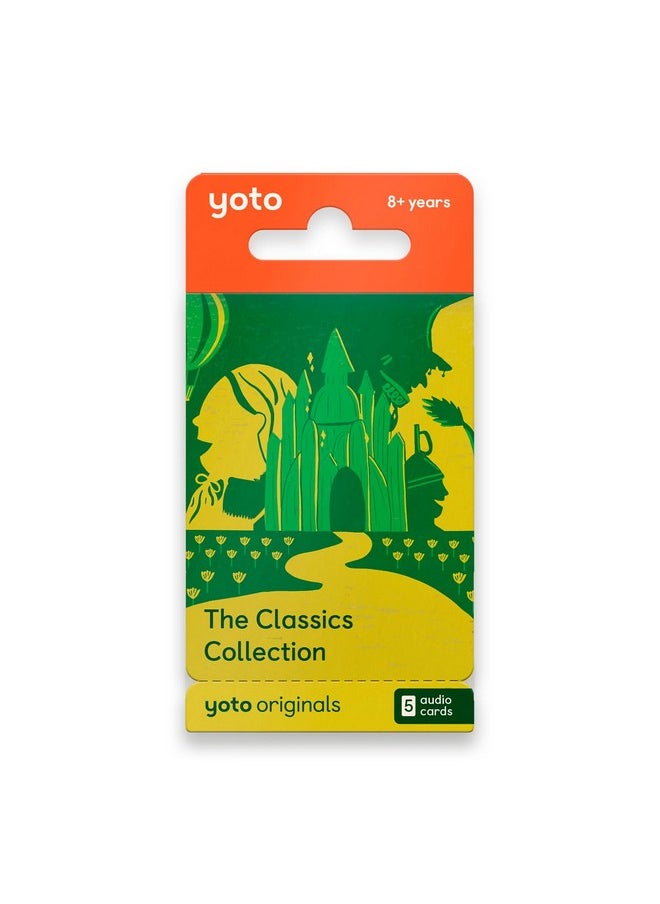 The Classics Collection - 5 Kids Audio Cards For Use Player & Mini All-In-1 Audio Player, Screen-Free Listening With Fun Playtime, Bedtime & Travel Stories, Ages 8+