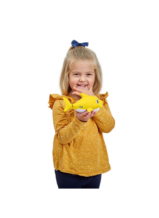 Junior Baby Shark New Silicon Fins Version Singing And Swimming Baby Shark (Yellow) By Zuru
