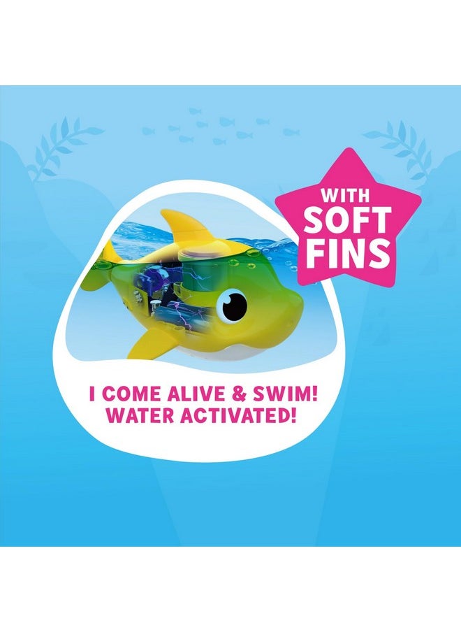 Junior Baby Shark New Silicon Fins Version Singing And Swimming Baby Shark (Yellow) By Zuru
