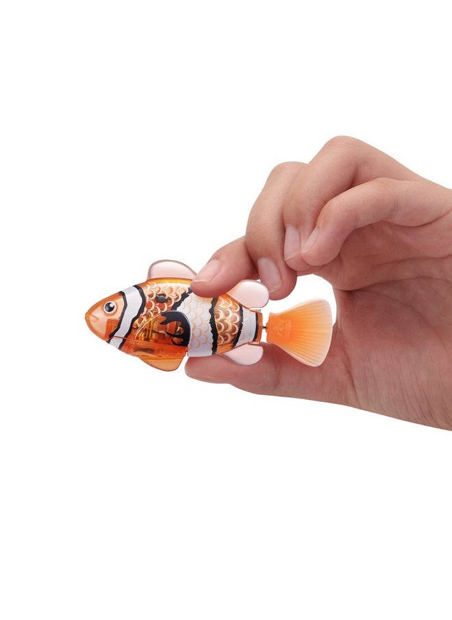 Robo Fish Robotic Swimming Fish (Teal + Orange) By Zuru Water Activated, Changes Color, Comes With Batteries, Amazon Exclusive (2 Pack) Series 3