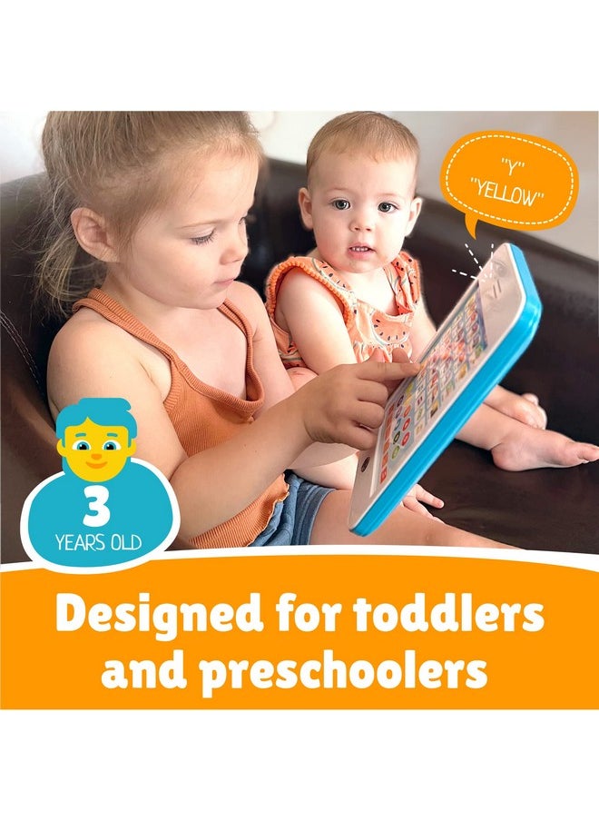 6-In-1 Kids Phone Toy: Educational Toys For Toddlers 1-3, Learning Toys For 4 Year Old Boys & Girls, Kids Laptop, Kids Tablet For Toddlers - Ideal Educational Toys For 4+ Years (White/Blue)