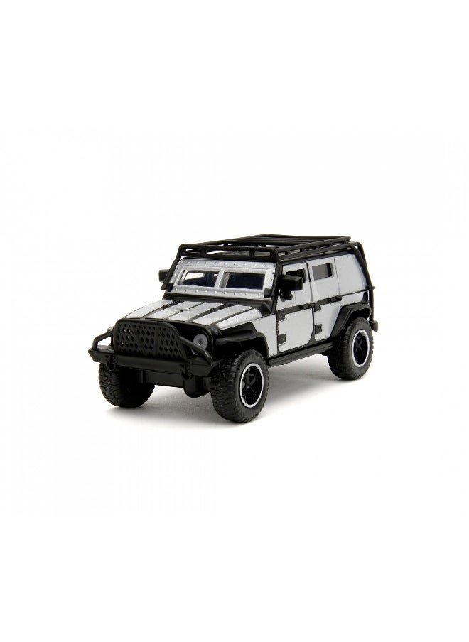 Jada Fast & Furious Dom's Dodge Charger R/T & Tej's Jeep Wrangler Model Cars Set (1:32, 19 cm)