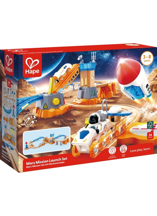 Hape Mars Mission Launch Set (34 Pieces)