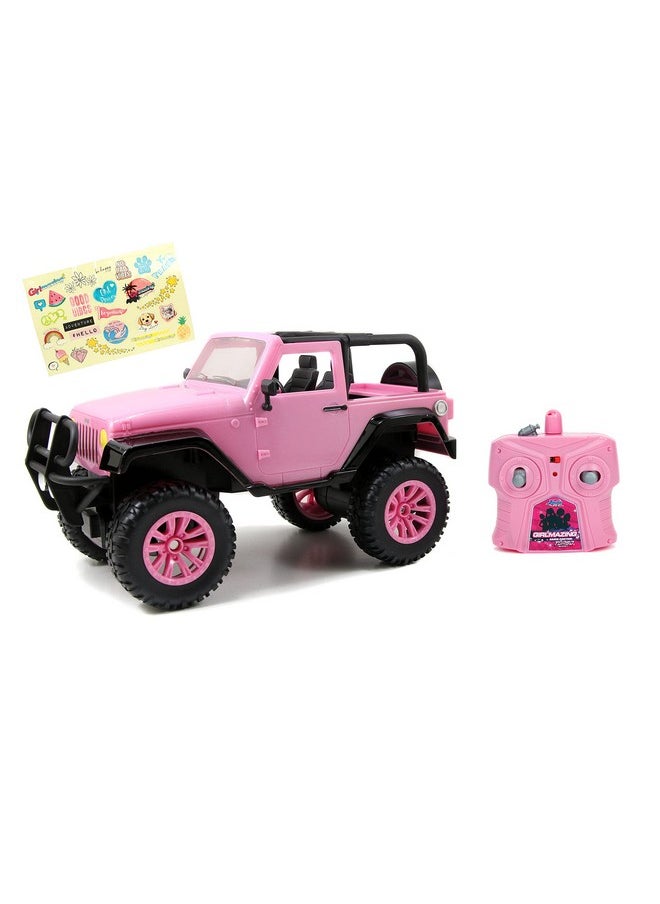 Girlmazing Jeep R/C Vehicle (1:16 Scale), Pink, Standard