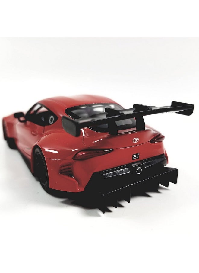 Toyota Gr Supra Concept Racing Edition 1/36 Scale Diecast Race Car (Red)