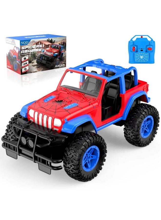 Spider Remote Control Car For Kids, Rc Car For Boys, 2.4Ghz Off Road Rc Trucks, All Terrain Suv Jeep Toy For Birthday For Kids 3-8 Years Old