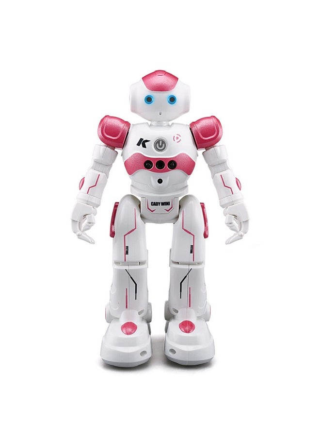 Rc Robot Toys Gesture Sensing Smart Robot Toy For Girls Can Singing Dancing Speaking Christmas Birthday (Pink)