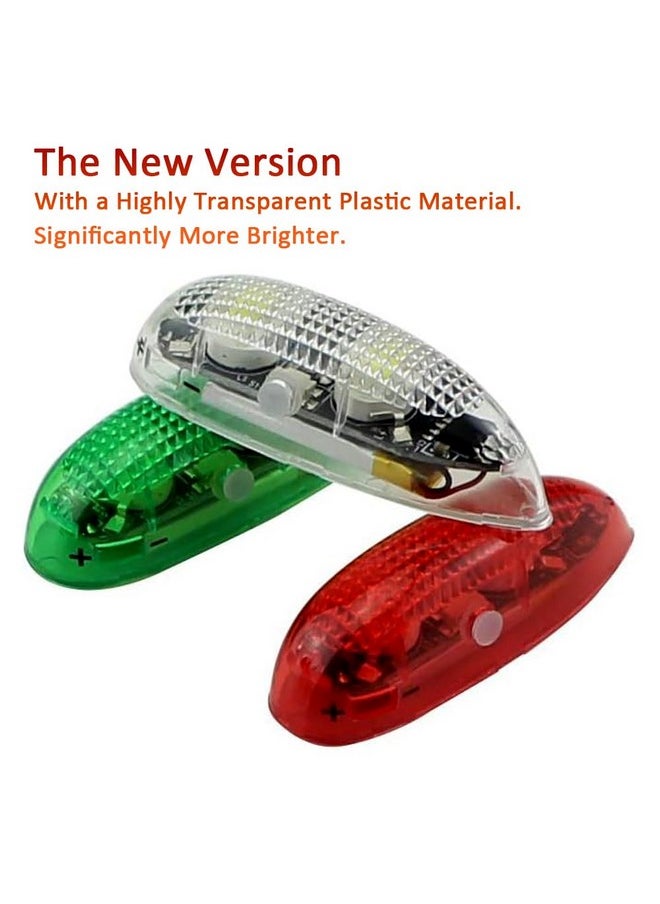 Rc Plane Led Light Kit For Bicycle Jet Airplane Air Craft Fix Wing Quadcopter,Rechargeable Red Green White Led Flashing Lights（3Pcs/Set）…