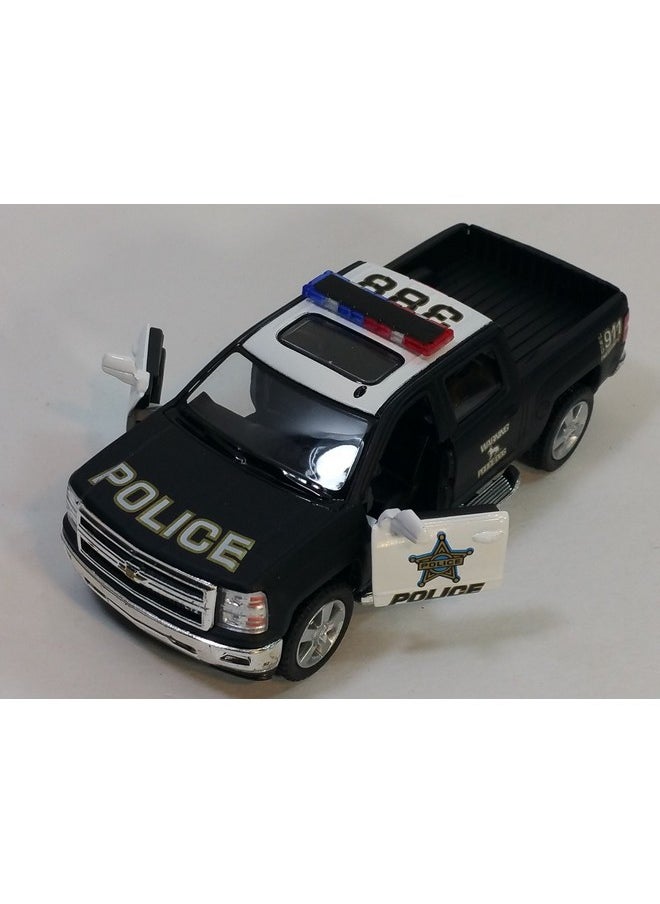 2014 Chevrolet Silverado Ltz Crew Cab 4X4 1:46 Scale 5 Inch Diecast Metal Model Pick-Up Interceptor Truck Police K9 Unit