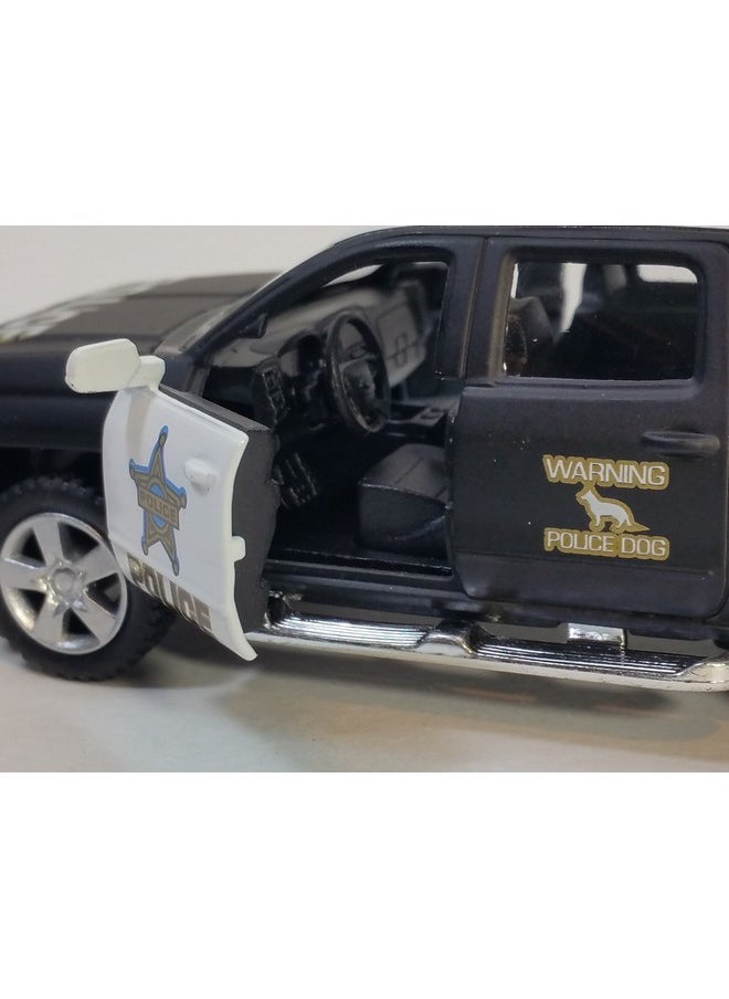 2014 Chevrolet Silverado Ltz Crew Cab 4X4 1:46 Scale 5 Inch Diecast Metal Model Pick-Up Interceptor Truck Police K9 Unit