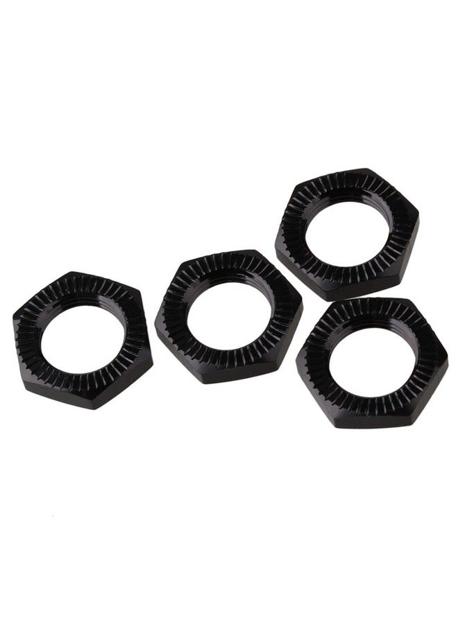 4Pcs Fits Rc 1/8 Model Car 17Mm Aluminum Alloy Wheel Hex Hub Nut N10169 Black