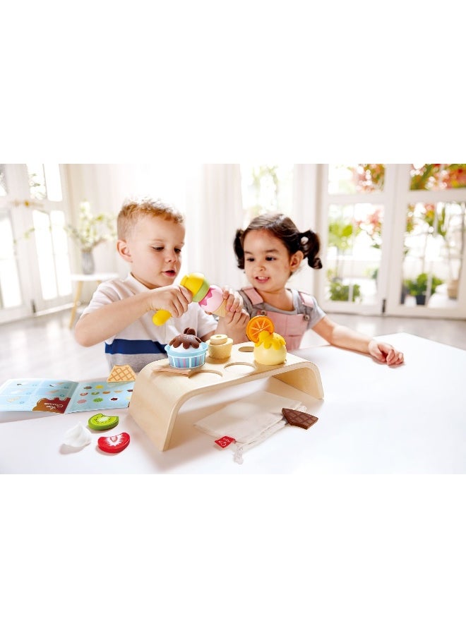 Hape Creamy Dreamy Ice Cream Corner Pretend Play Set