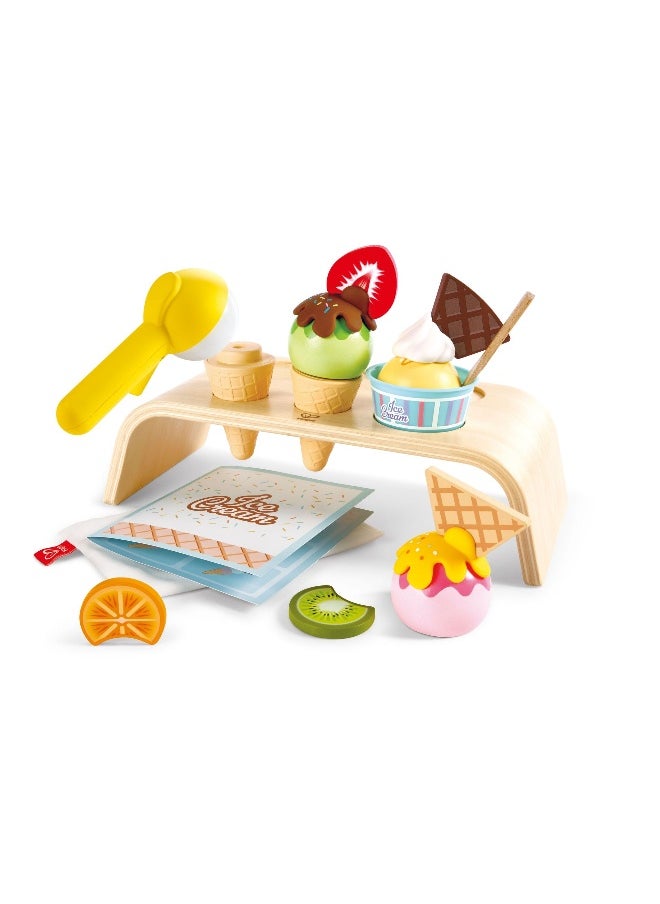 Hape Creamy Dreamy Ice Cream Corner Pretend Play Set