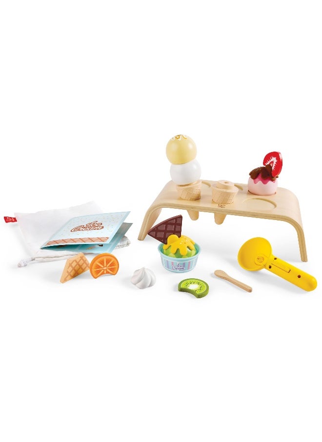 Hape Creamy Dreamy Ice Cream Corner Pretend Play Set