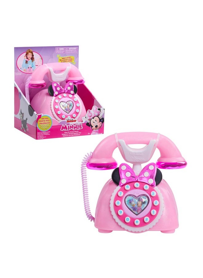 Nior Minnie Mouse Ring Me Rotary Phone With Lights And Sounds, Pink, Kids Toys For Ages 3 Up By Just Play