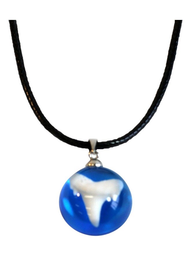 Oceanic Shark Tooth Necklace, Oceanic Blue