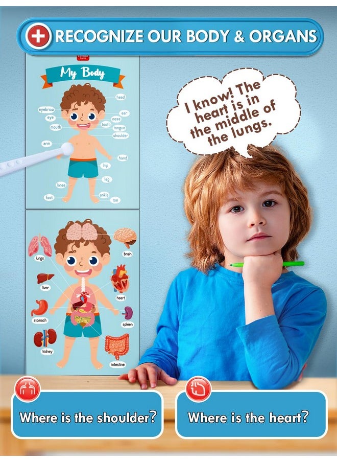 Doctor Kit Kids Wooden, Toys For 3+ Year Old Boys, Pretend Play Dr Set, Kids Doctor Playset, Medical Kits With Stethoscope, Gifts For Toddlers Girls Ages 3 4 5 6