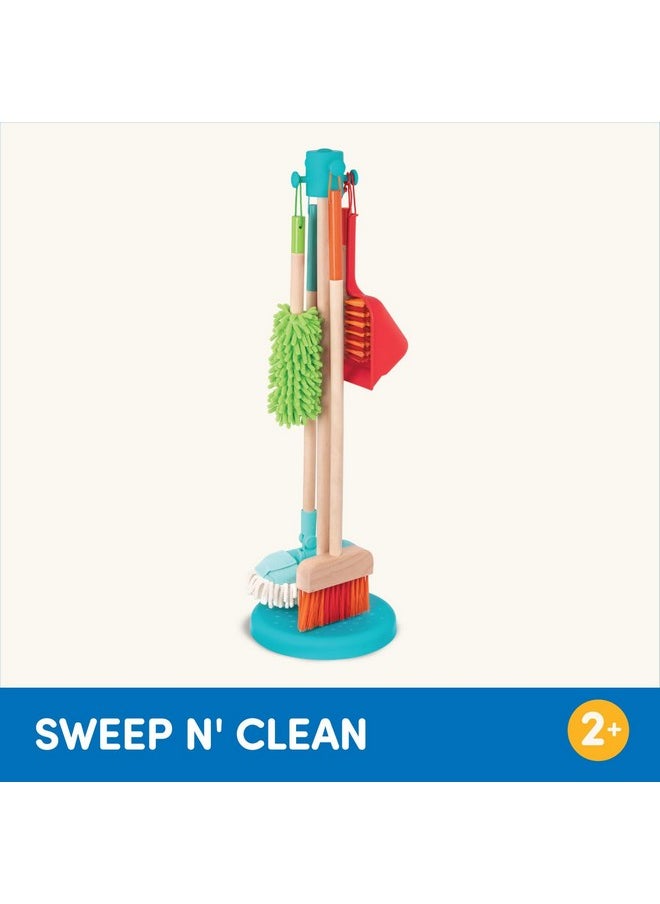 - Kids Cleaning Set - Cleaning Toys For Toddlers, Children - Pretend Play Kit- Broom, Mop, Brush, Dustpan, Duster- Sweep N' Clean- 2 Years +