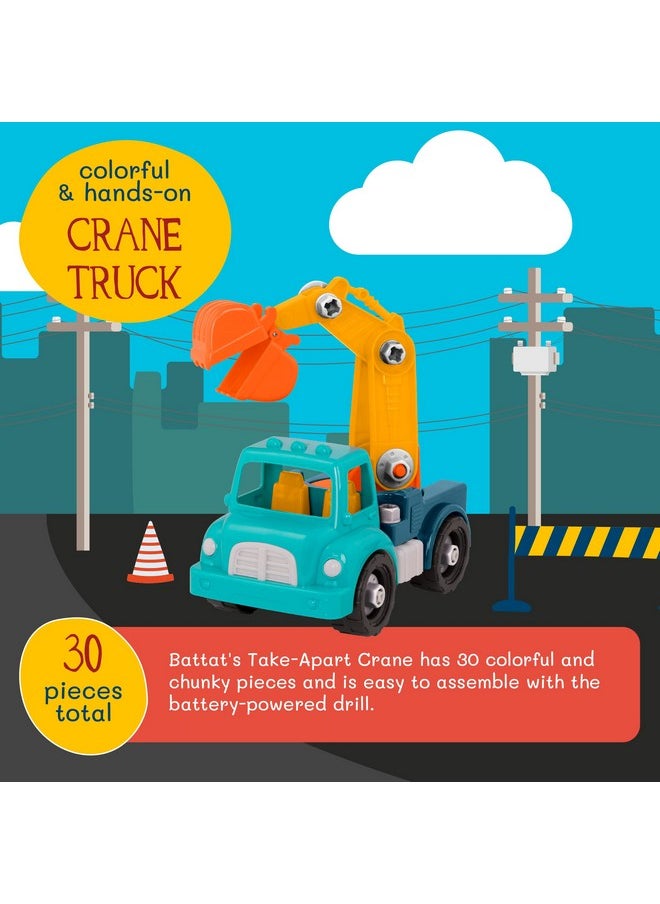 - Classic Construction Toy - Pretend Play Tools - Toddler Trucks - Dexterity Building Toy - 3 Years + - Take-Apart Crane