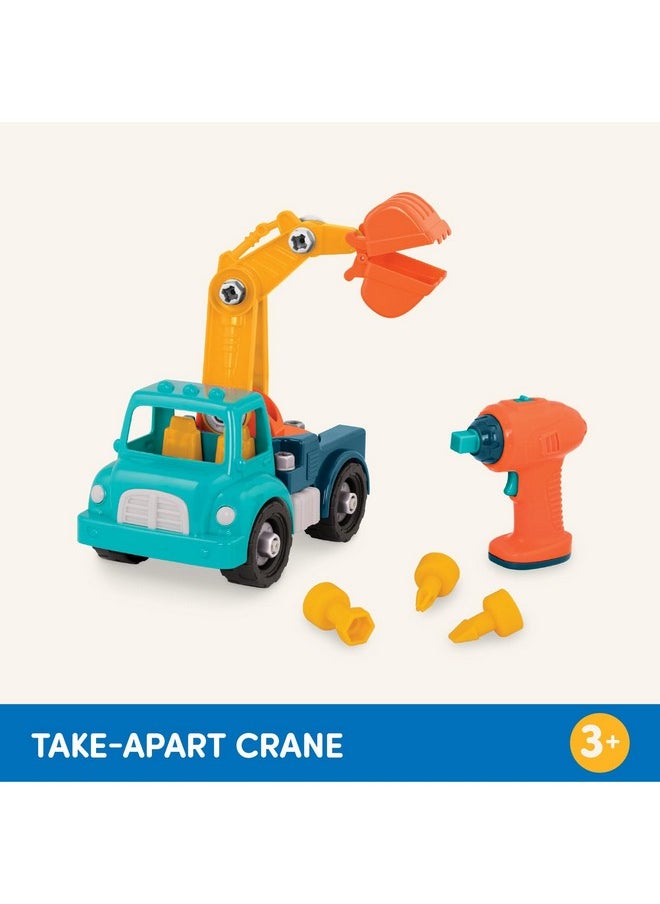 - Classic Construction Toy - Pretend Play Tools - Toddler Trucks - Dexterity Building Toy - 3 Years + - Take-Apart Crane