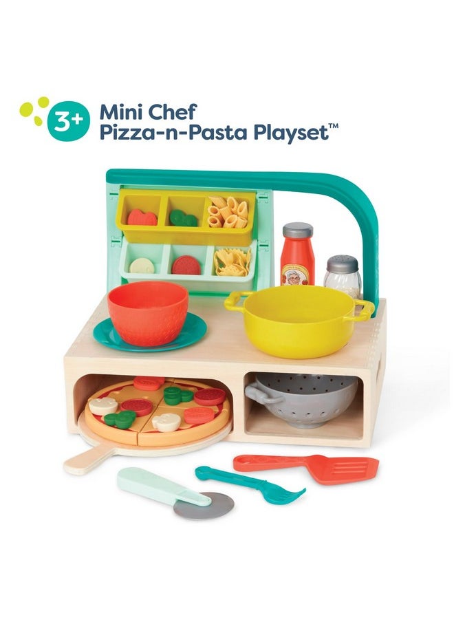 - Mini Chef - Pizza-N-Pasta Playset- Pretend Play Pizza & Pasta Play Set - Play Food & Role-Play Accessories- Food Toys For Kids - 3 Years +
