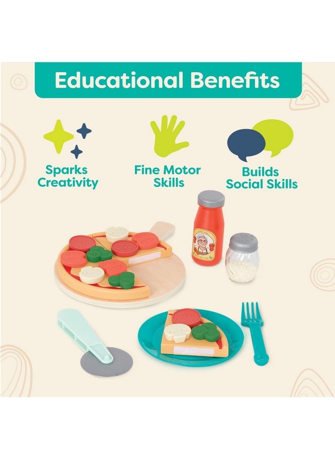 - Mini Chef - Pizza-N-Pasta Playset- Pretend Play Pizza & Pasta Play Set - Play Food & Role-Play Accessories- Food Toys For Kids - 3 Years +
