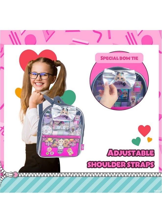 L.O.L. Surprise Backpack Beauty Set For Kids - 11-Piece Makeup Kit Perfect For Parties, Sleepovers, And Makeovers, Ages 3 And Up